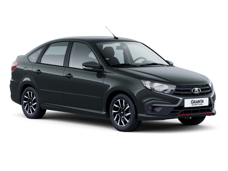 Купить Lada Granta Sportline Лифтбек в Самаре - СЕРЕБРИСТО-ТЕМНО-СЕРЫЙ "БОРНЕО" (633) - МЕТАЛЛИК